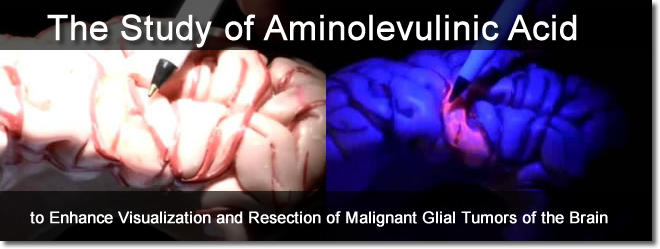 Dr. John Ruge and the study of aminolevulinic acid to enhance visualization and resection of malignant glial tumors of the brain